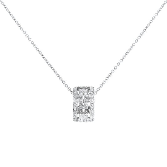 [Stellar Jewelry]PARENTESI NECKLACE SILVER DIAMOND