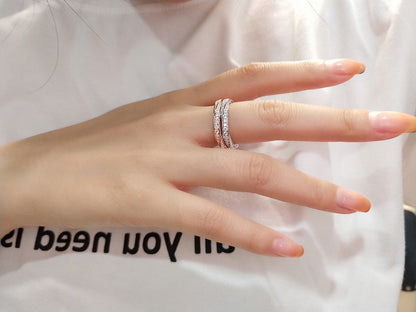 [Stellar jewels]SPIRAL DIAMOND RING