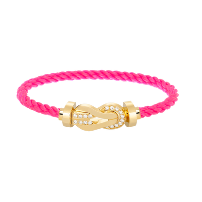 [Stellar Jewelry]CHANCE LARGE 8 FIGURE BUCKLE HALF DIAMOND BRACELET GOLD
