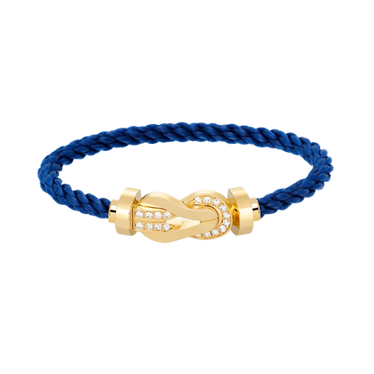 [Stellar Jewelry]CHANCE LARGE 8 FIGURE BUCKLE HALF DIAMOND BRACELET GOLD