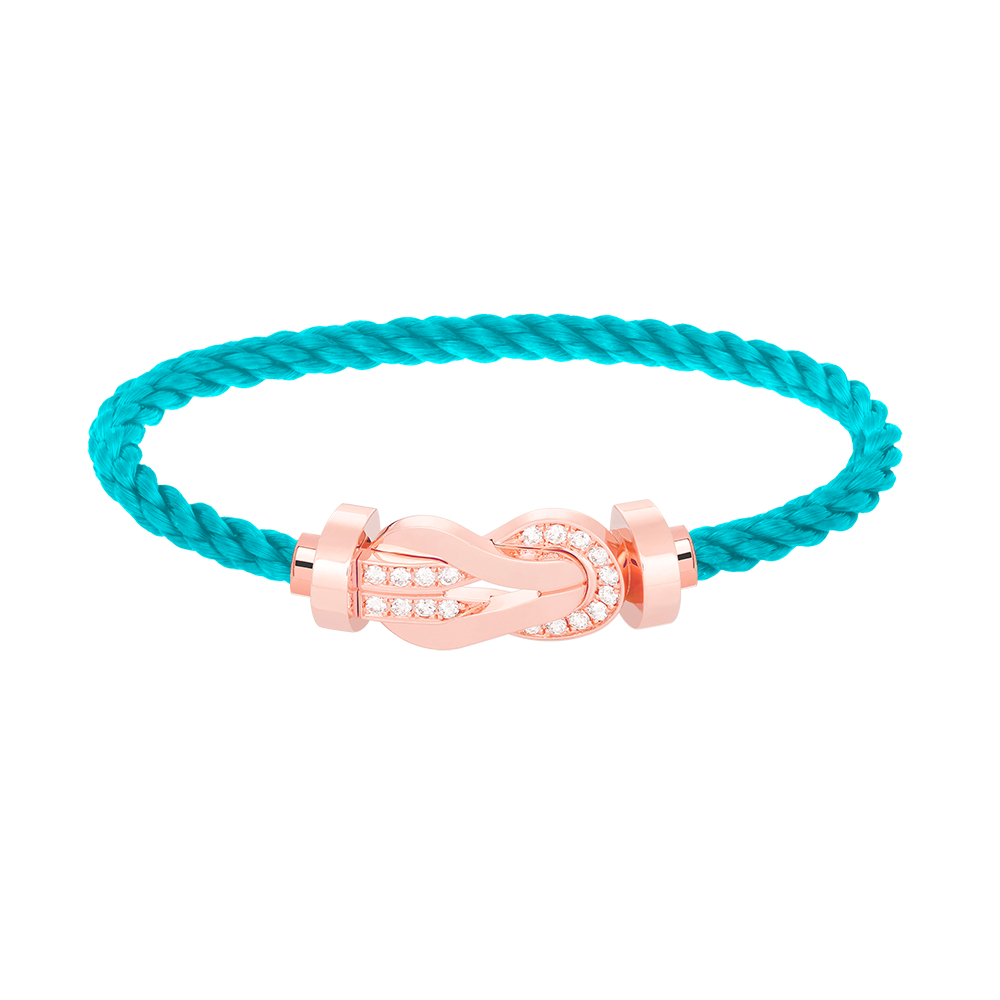 [Stellar Jewelry]CHANCE LARGE 8 FIGURE BUCKLE HALF DIAMOND BRACELET ROSE GOLD
