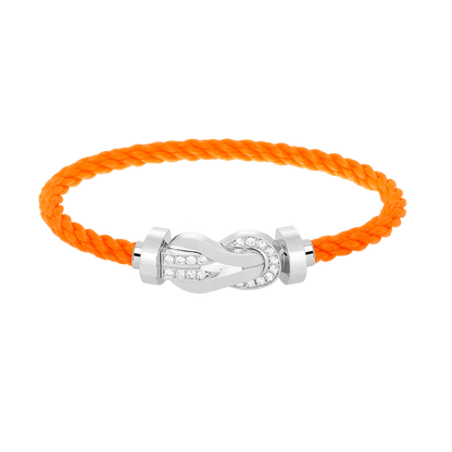 [Stellar Jewelry]CHANCE LARGE 8 FIGURE BUCKLE HALF DIAMOND BRACELET SILVER