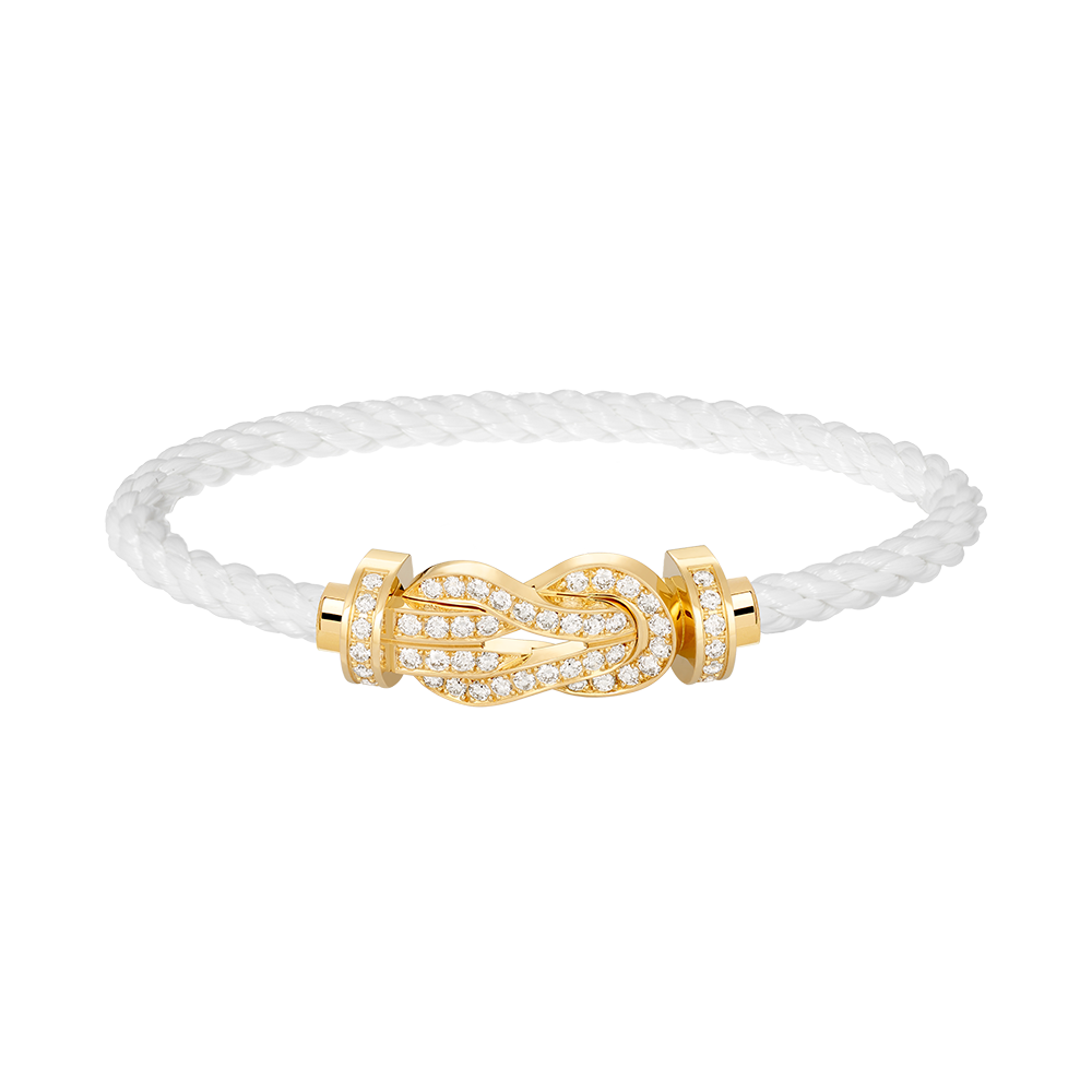 [Stellar Jewelry]CHANCE LARGE 8 FIGURE BUCKLE FULLDIAMOND BRACELET GOLD