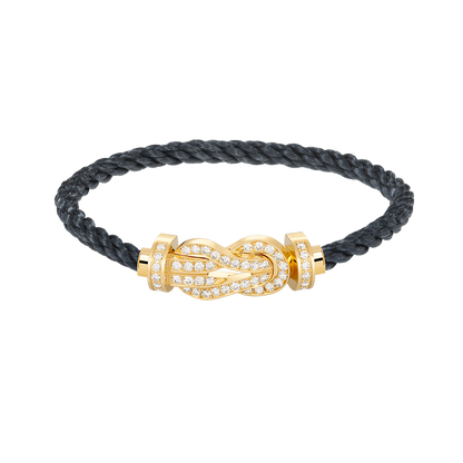 [Stellar Jewelry]CHANCE LARGE 8 FIGURE BUCKLE FULLDIAMOND BRACELET GOLD