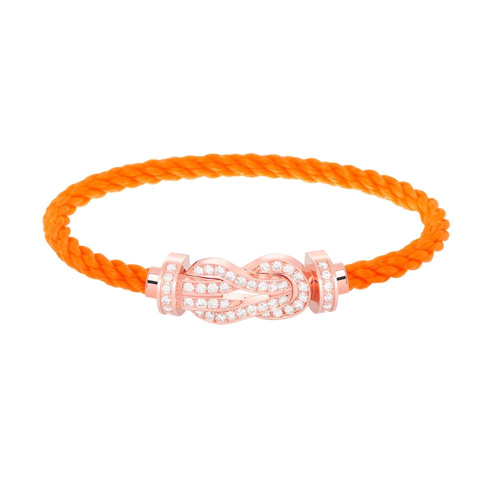 [Stellar Jewelry]CHANCE LARGE 8 FIGURE BUCKLE FULL DIAMOND BRACELET ROSE GOLD
