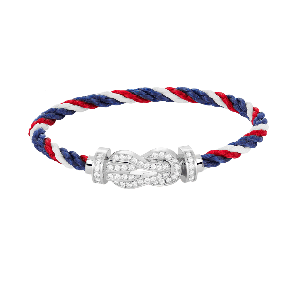 [Stellar Jewelry]CHANCE LARGE 8 FIGURE BUCKLE FULL DIAMOND BRACELET SILVER