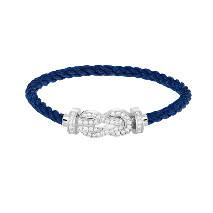 [Stellar Jewelry]CHANCE LARGE 8 FIGURE BUCKLE FULL DIAMOND BRACELET SILVER