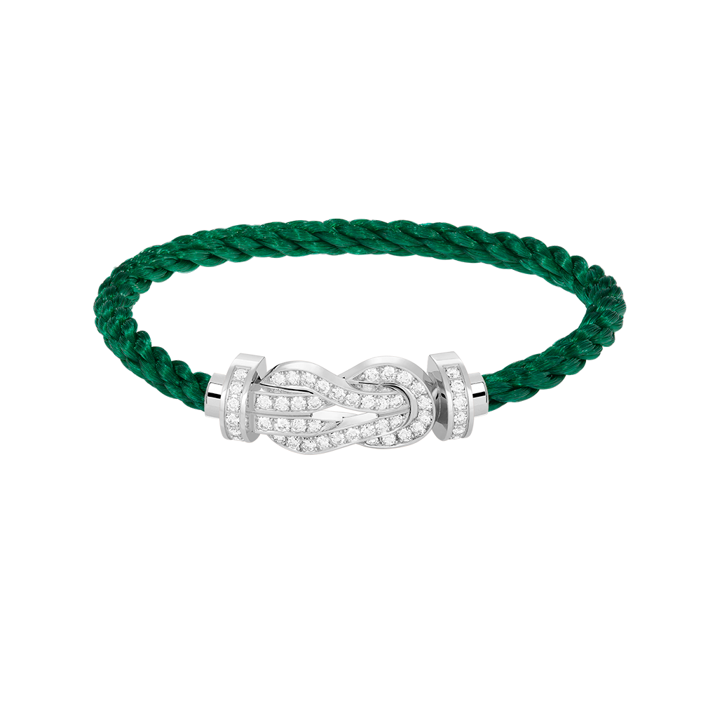 [Stellar Jewelry]CHANCE LARGE 8 FIGURE BUCKLE FULL DIAMOND BRACELET SILVER