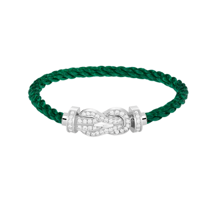 [Stellar Jewelry]CHANCE LARGE 8 FIGURE BUCKLE FULL DIAMOND BRACELET SILVER