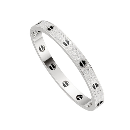 [Stellar Jewelry]LOVE BRACELET 6.1MM DIAMOND-PAVED CERAMIC