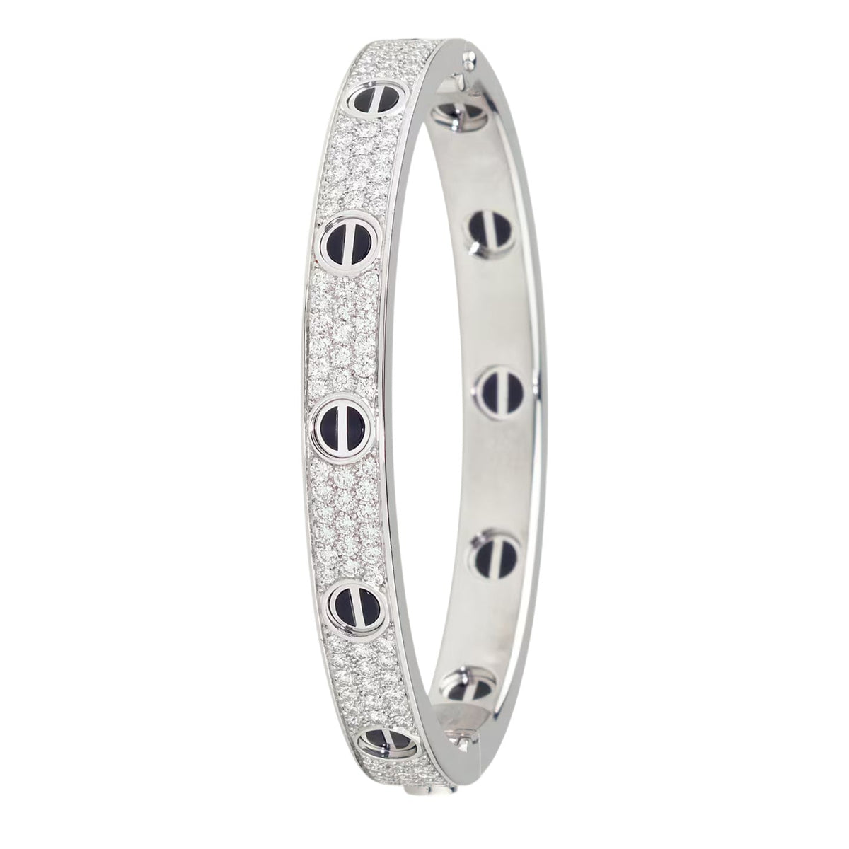 [Stellar Jewelry]LOVE BRACELET 6.1MM DIAMOND-PAVED CERAMIC