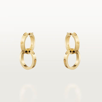 [Stellar Jewelry]LOVE 3.3MM DANGLE EARRINGS