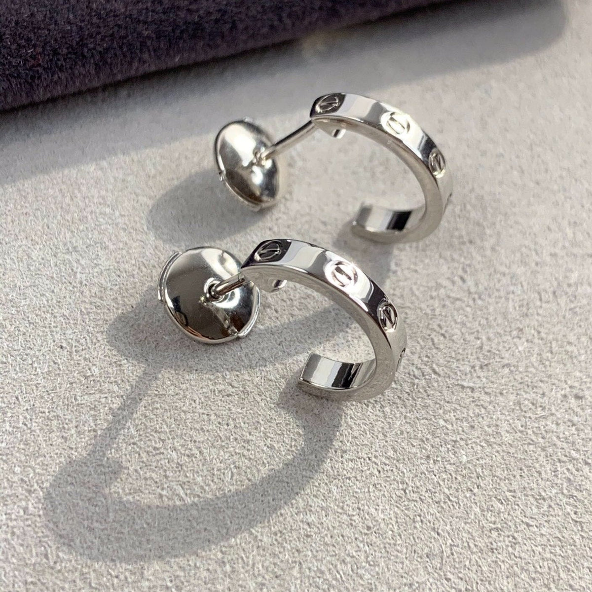 [Stellar Jewelry]LOVE EARRINGS 2.65MM SILVER