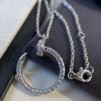 [Stellar Jewelry]JUSTE NECKLACE SILVER DIAMONDS