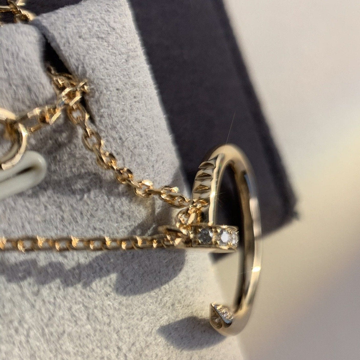 [Stellar Jewelry]JUSTE NECKLACE PINK GOLD