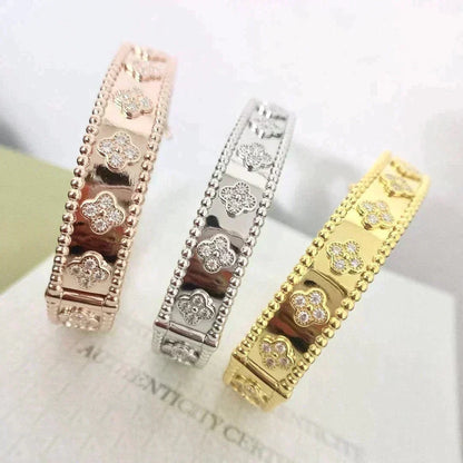 [Stellar Jewelry]CLOVER BRACELET 8MM DIAMONDS