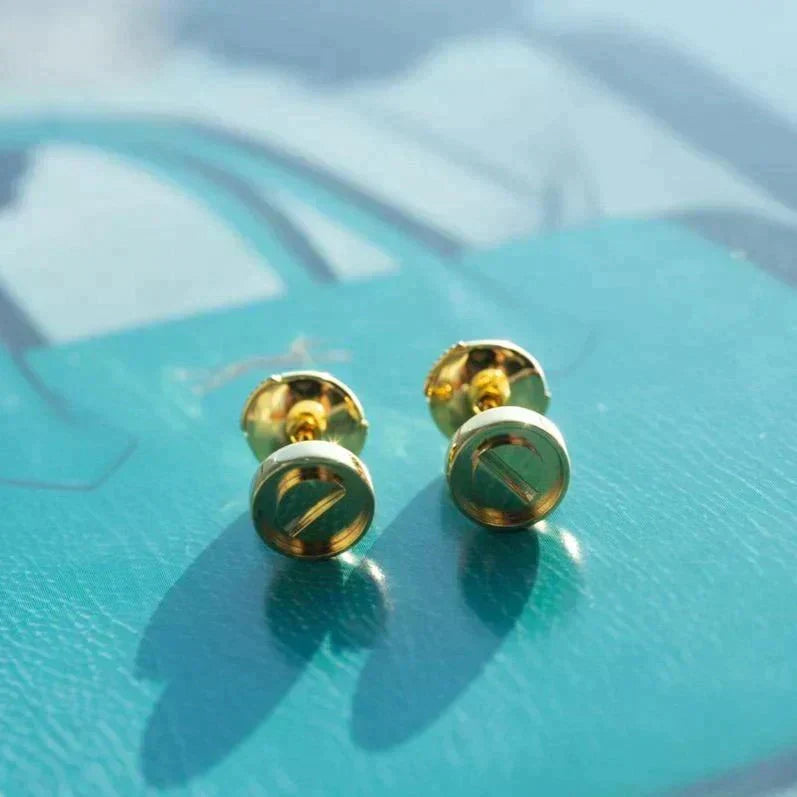 [Stellar Jewelry]LOVE EARRINGS GOLD 10MM