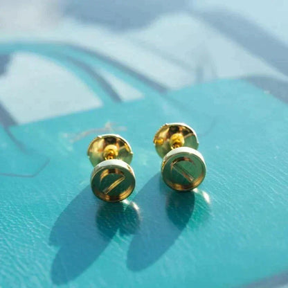 [Stellar Jewelry]LOVE EARRINGS GOLD 10MM