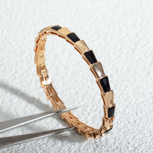 [Stellar Jewelry]SERPENTI BRACELET PINK GOLD ONYX
