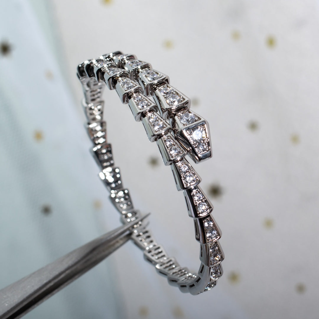 [Stellar Jewelry]SERPENTI BRACELET 6MM SILVER DIAMOND