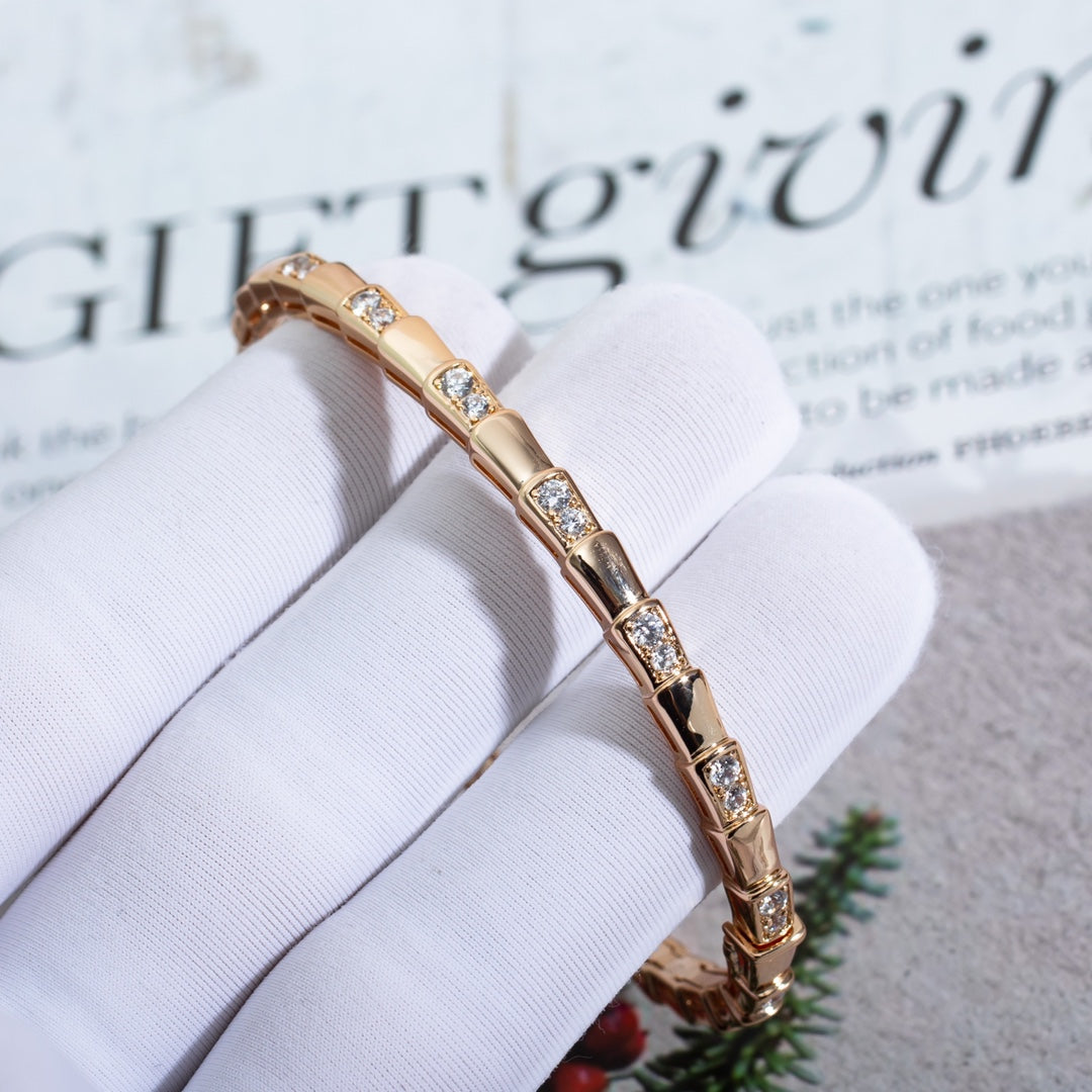[Stellar Jewelry]SERPENTI BRACELET PINK GOLD DIAMOND