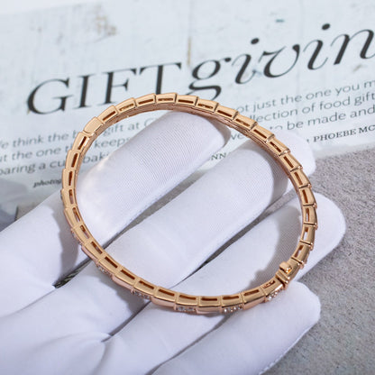 [Stellar Jewelry]SERPENTI SMALL BRACELET PINK GOLD DIAMOND