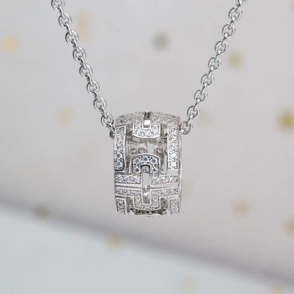 [Stellar Jewelry]PARENTESI NECKLACE SILVER DIAMOND