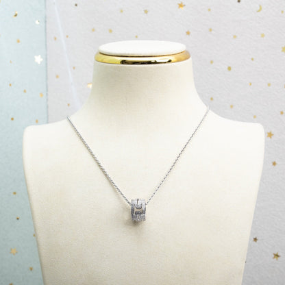 [Stellar Jewelry]PARENTESI NECKLACE SILVER DIAMOND