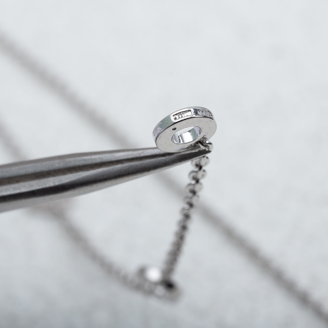 [Stellar Jewelry]PARENTESI NECKLACE SILVER DIAMOND