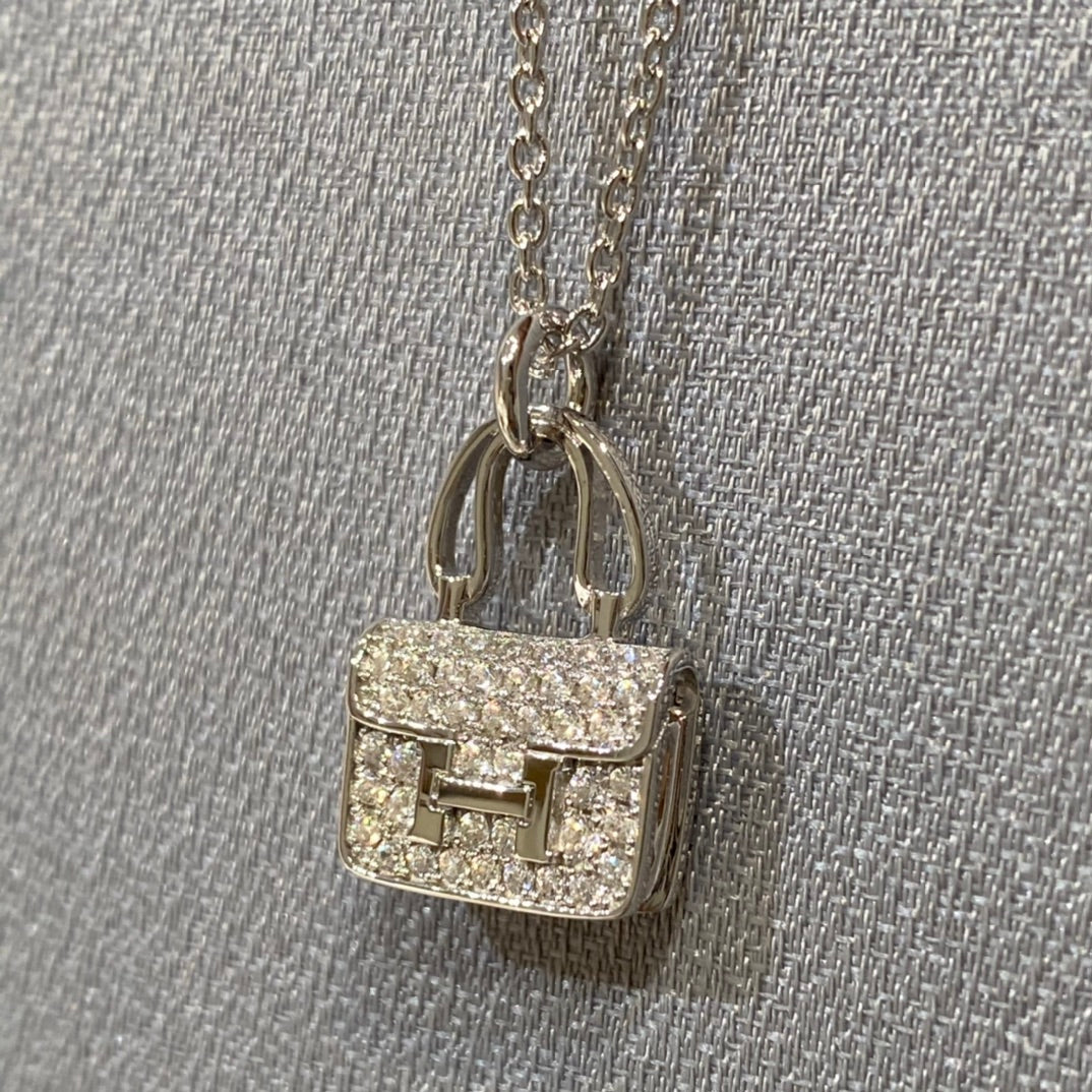 [Stellar Jewelry]CONSTANCE PEDANT DIAMOND NECKLACE