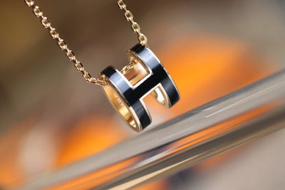[Stellar Jewelry]POP H PEDANT PINK GOLD