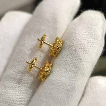 [Stellar Jewelry]CLOVER MINI 9.5MM MALACHITE  EARRINGS