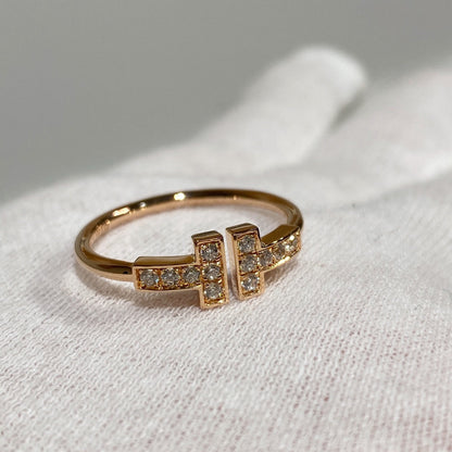 [Stellar jewels] WIRE RING DIAMOND PINK GOLD