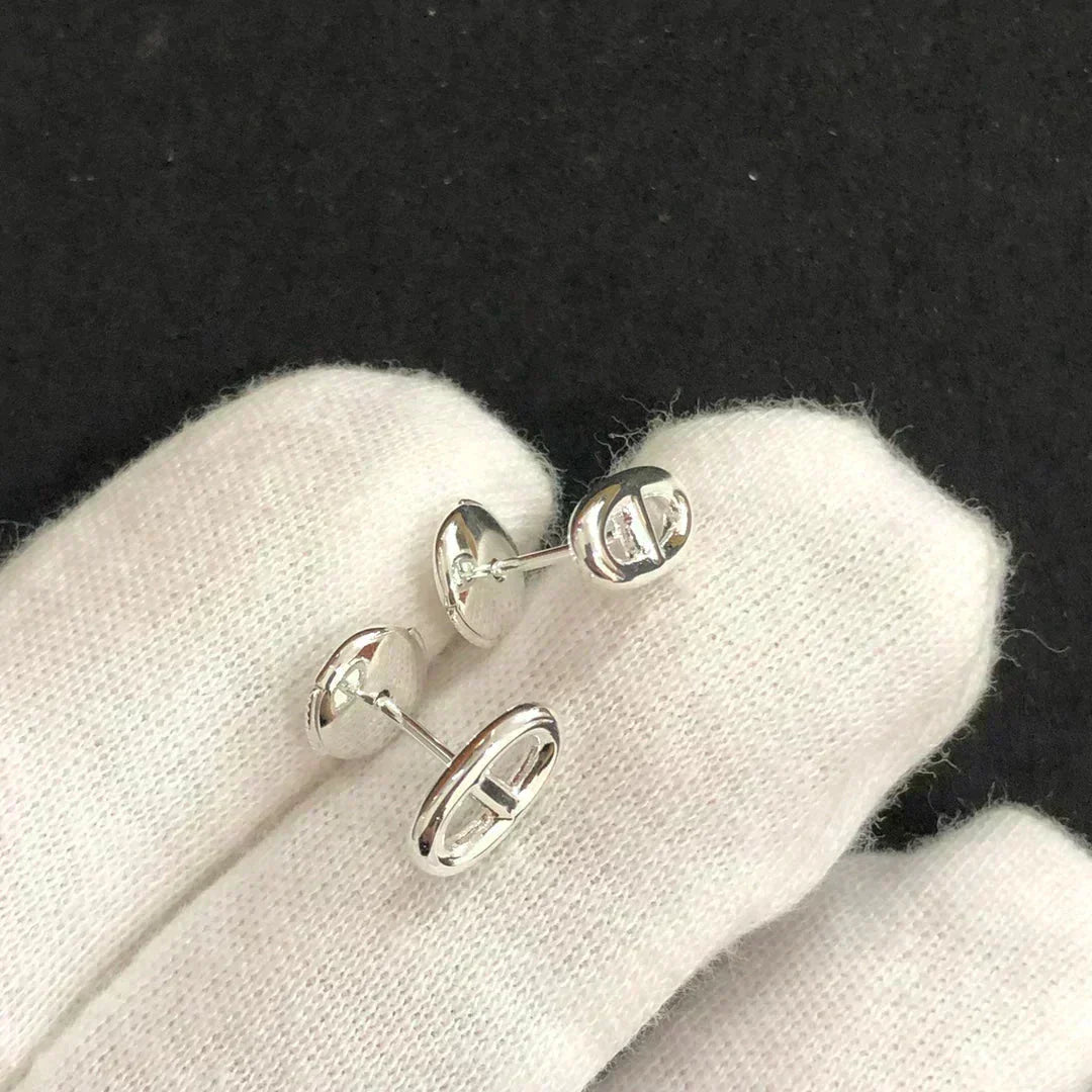 [Stellar Jewelry]CHAINE SMALL EARRINGS GOLD AND SILVER