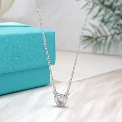 [Stellar jewels]HEART BIG DIAMOND NECKLACE
