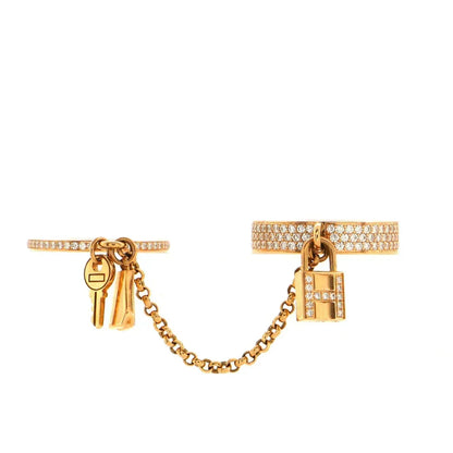 [Stellar Jewelry]HM KELLY CLOCHETTE DOUBLE RING IN  WITH DIAMONDS