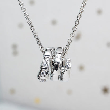 [Stellar Jewelry]SERPENTI SILVER NECKLACE DIAMOND