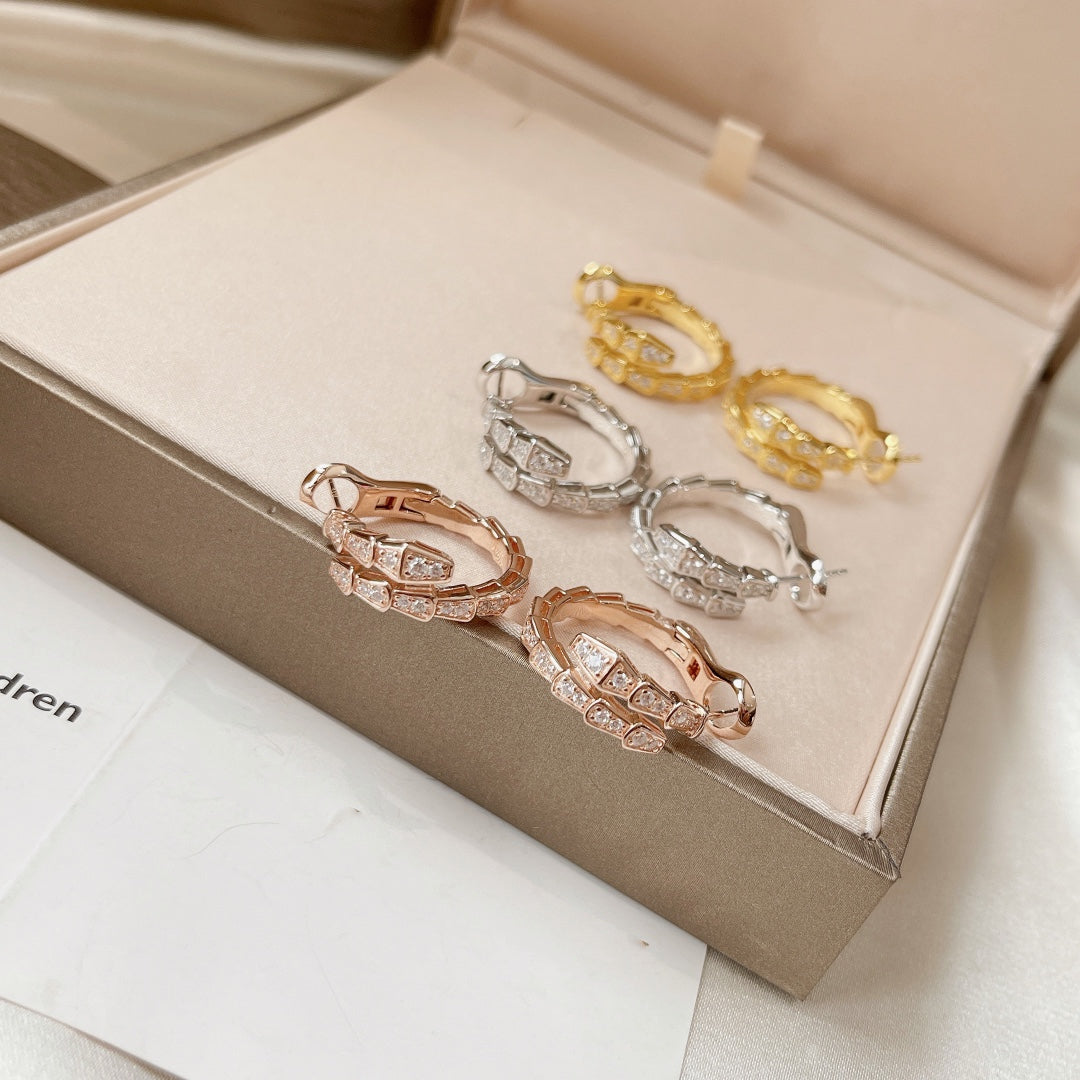 [Stellar Jewelry]SERPENTI EARRINGS DIAMOND