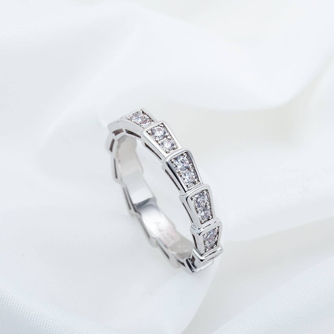 [Stellar Jewelry]SERPENTI RING SILVER DIAMOND PAVED 3MM