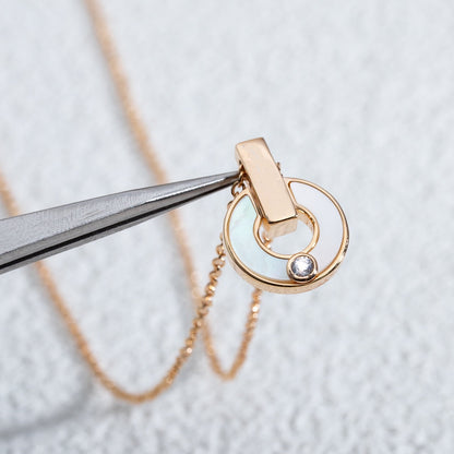 [Stellar Jewelry]GARI NECKLACE PINK GOLD MOP