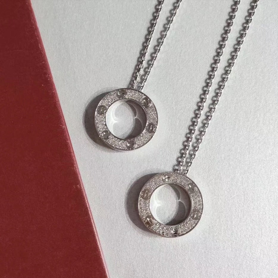 [Stellar Jewelry]LOVE NECKLACE ADJUSTABLE SILVER