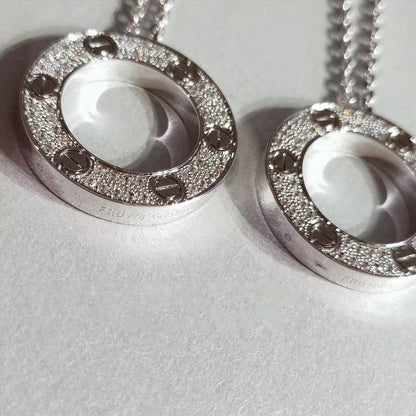 [Stellar Jewelry]LOVE NECKLACE ADJUSTABLE SILVER