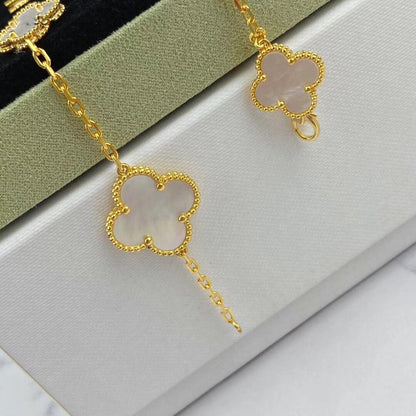 [Stellar Jewelry]MAGIC CLOVER MOP GOLD BRACELET 5 MOTIFS
