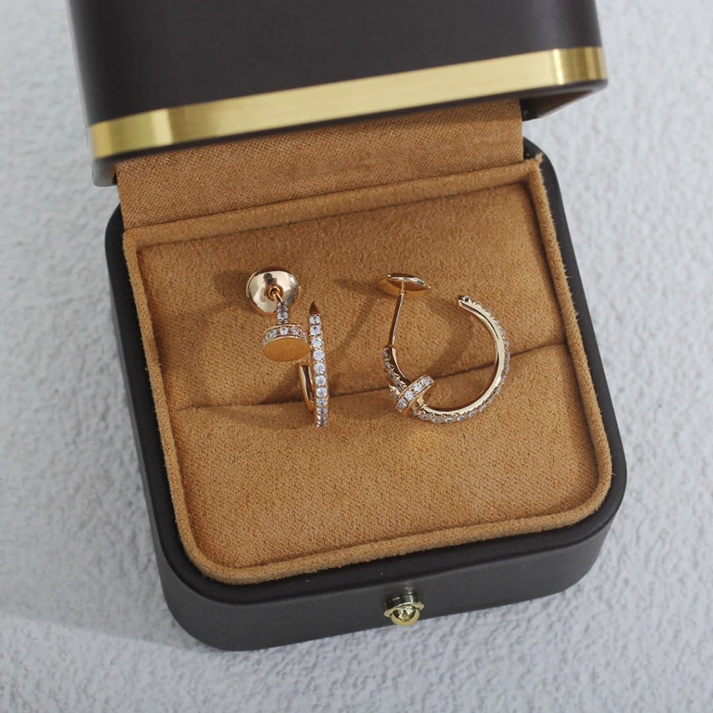 [Stellar Jewelry]JUSTE FULL DIAMOND SMALL EARRINGS