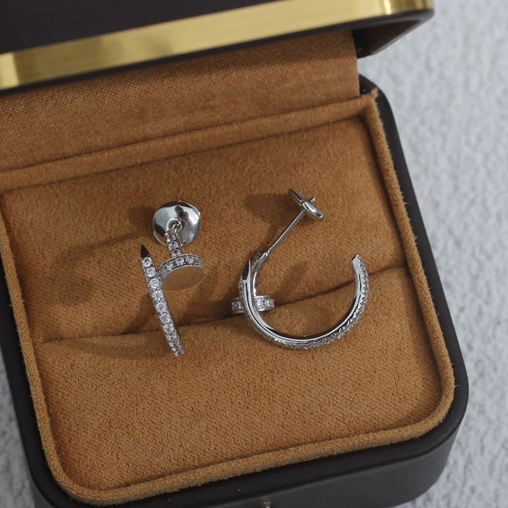 [Stellar Jewelry]JUSTE FULL DIAMOND SMALL EARRINGS