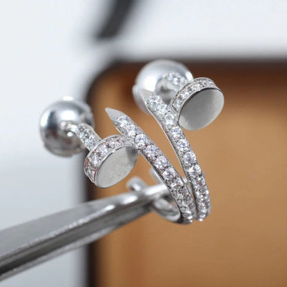 [Stellar Jewelry]JUSTE FULL DIAMOND SMALL EARRINGS