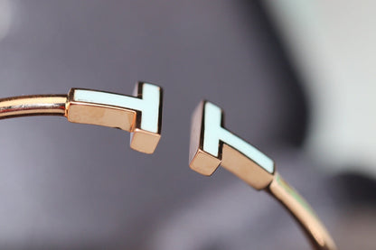 [Stellar jewels]T BRACELET 1.8MM TURQUOISE PINK GOLD