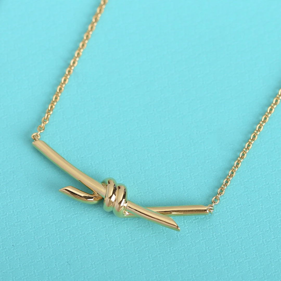 [Stellar jewels]KNOT NECKLACE GOLD