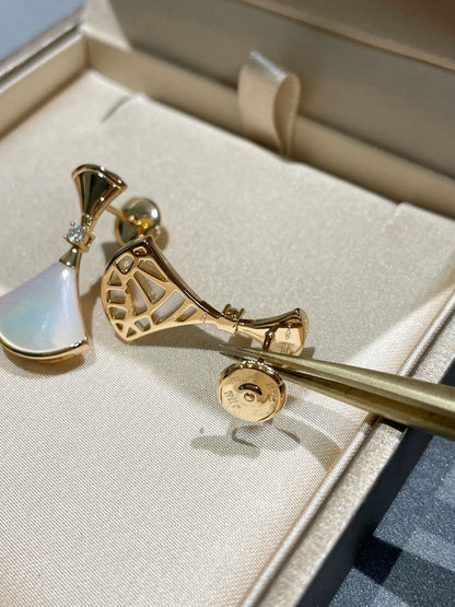 [Stellar Jewelry]DREAM MOP 1 DIAMOND EARRINGS