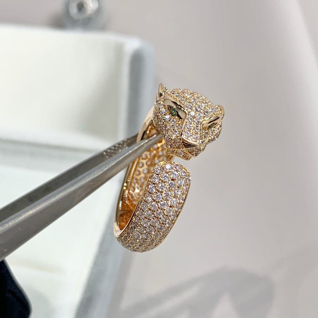 [Stellar Jewelry]PANTHERE PINK GOLD DIAMOND RING
